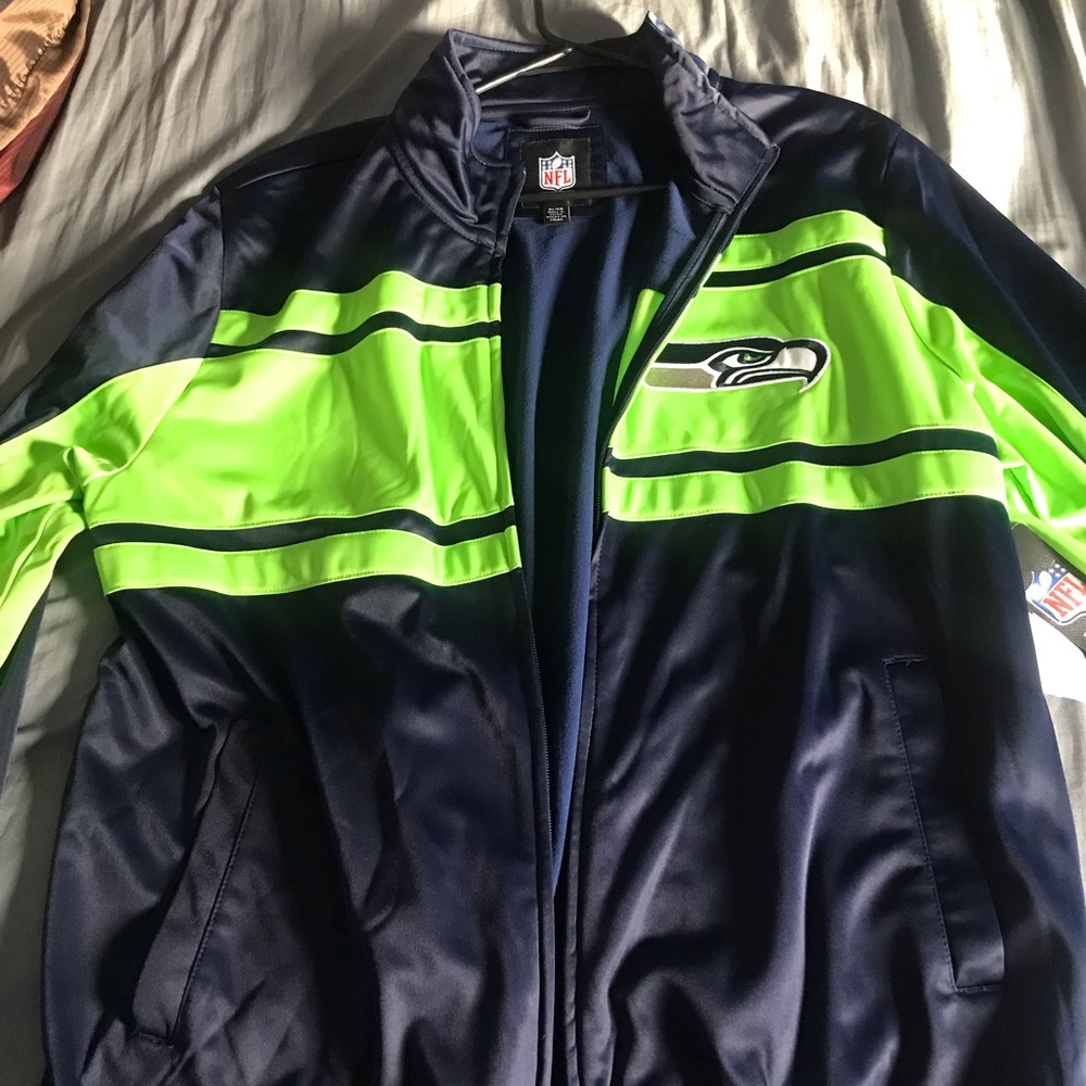 Mens XL Seahawks track jacket, NWT
